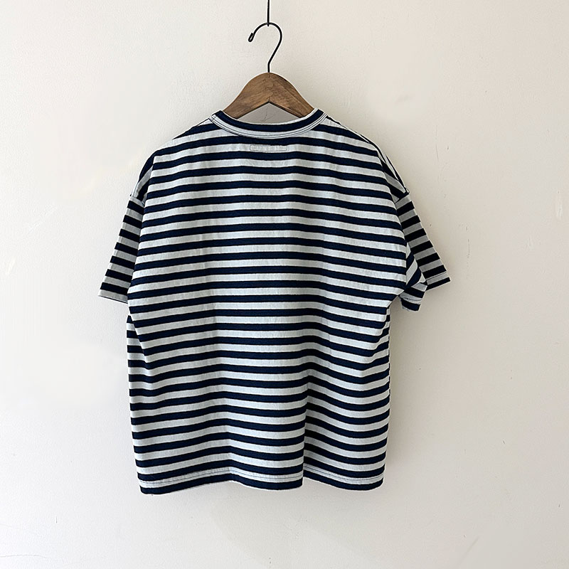ティグルブロカンテ Indigoボーダー天竺 ベニスビーチPKTS/ST unisex