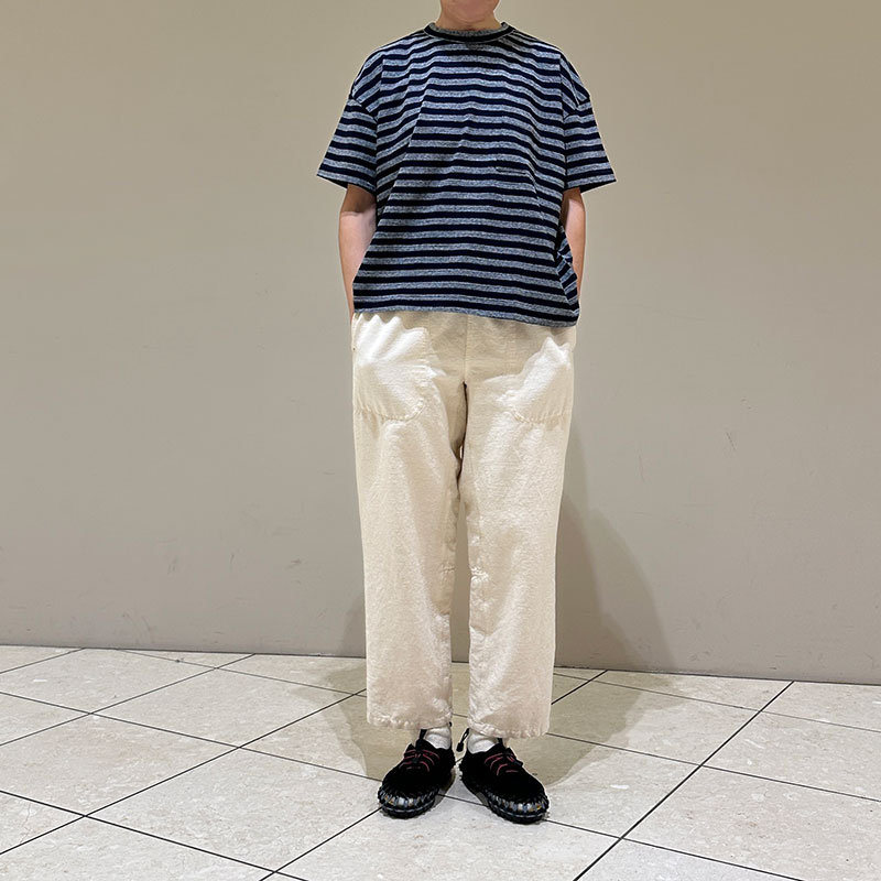 ティグルブロカンテ Indigoボーダー天竺 ベニスビーチPKTS/ST unisex