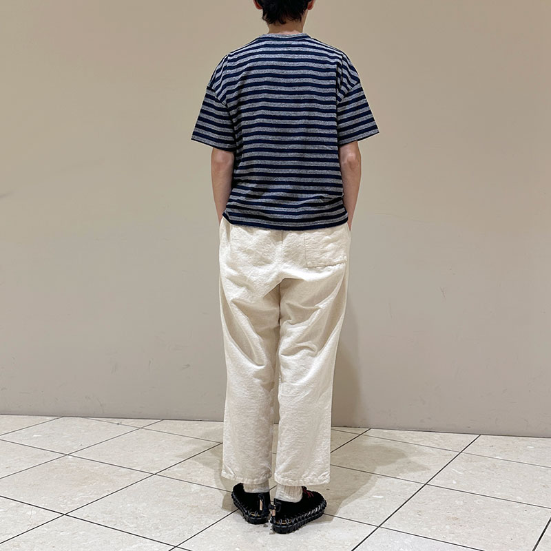 ティグルブロカンテ Indigoボーダー天竺 ベニスビーチPKTS/ST unisex
