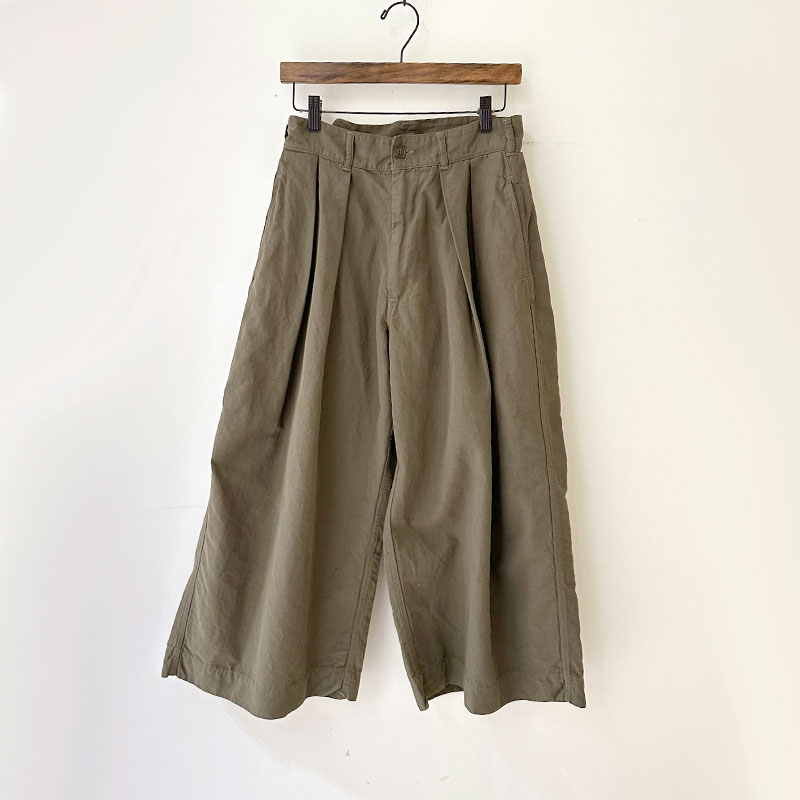 ティグルブロカンテ 高密度コットンリネン ハカマパンツ unisex
