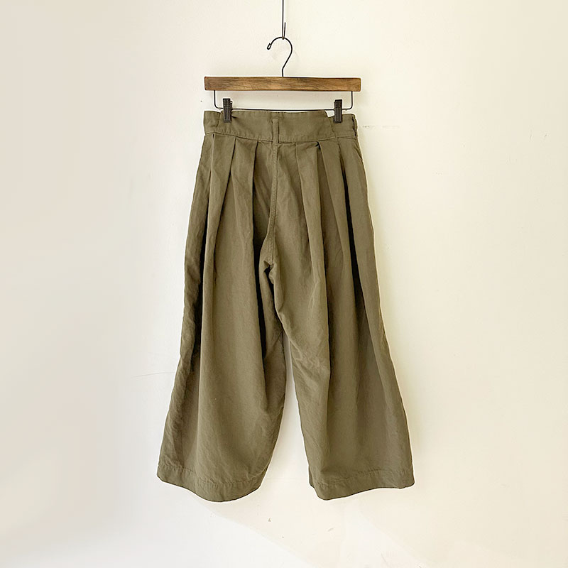 ティグルブロカンテ 高密度コットンリネン ハカマパンツ unisex
