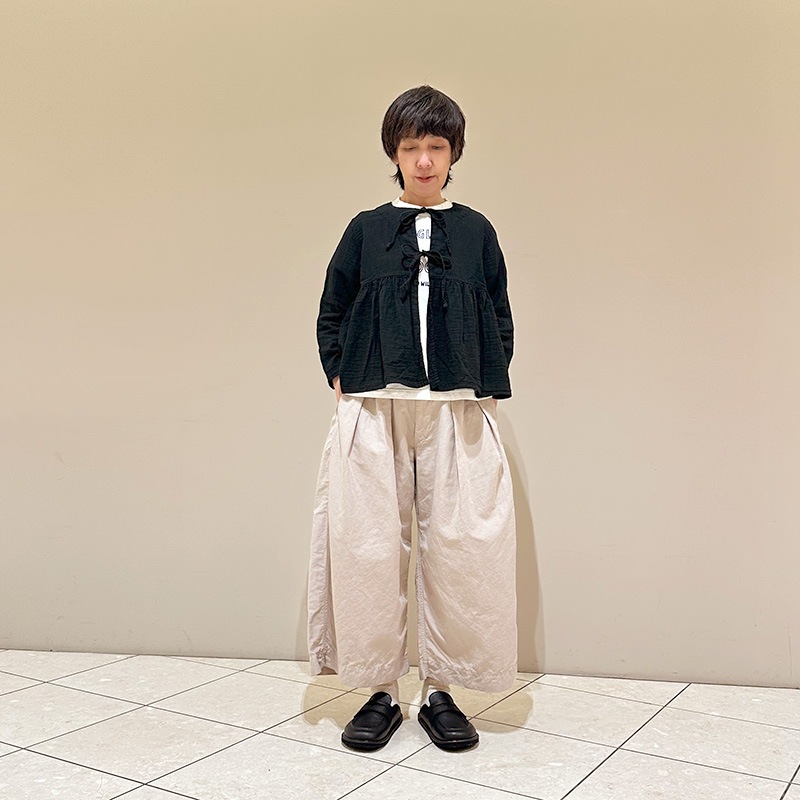 ティグルブロカンテ 高密度コットンリネン ハカマパンツ unisex