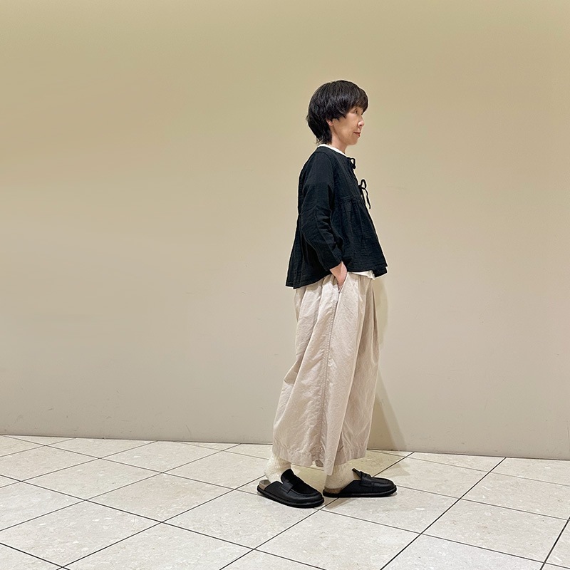 ティグルブロカンテ 高密度コットンリネン ハカマパンツ unisex