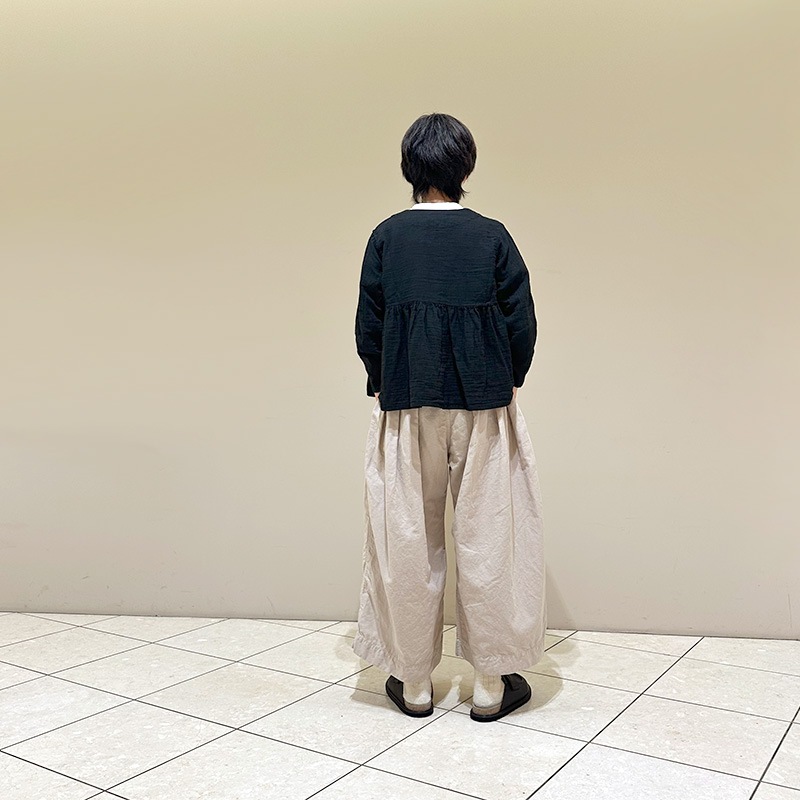 ティグルブロカンテ 高密度コットンリネン ハカマパンツ unisex
