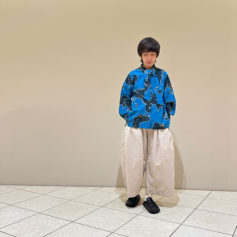 ティグルブロカンテ 高密度コットンリネン ハカマパンツ unisex