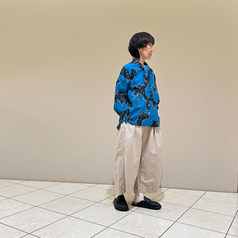 ティグルブロカンテ 高密度コットンリネン ハカマパンツ unisex