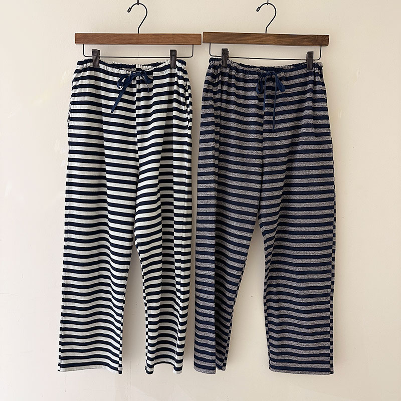 ティグルブロカンテ Indigoボーダー天竺 クルタパンツ