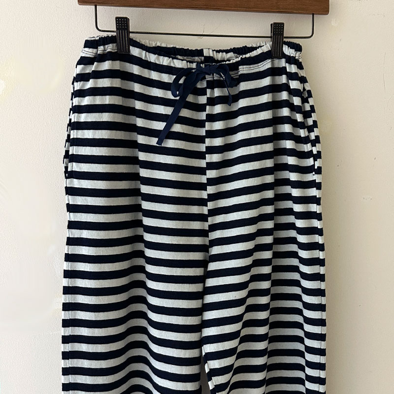 ティグルブロカンテ Indigoボーダー天竺 クルタパンツ