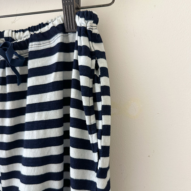 ティグルブロカンテ Indigoボーダー天竺 クルタパンツ