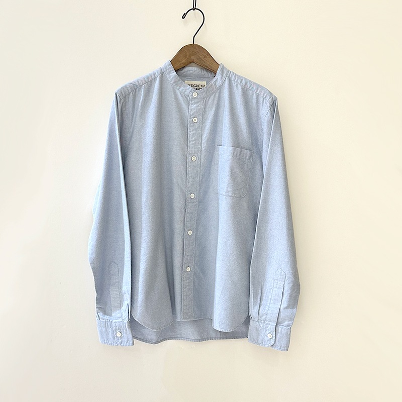 ティグルブロカンテオリジナルオックス スタンドカラーシャツ