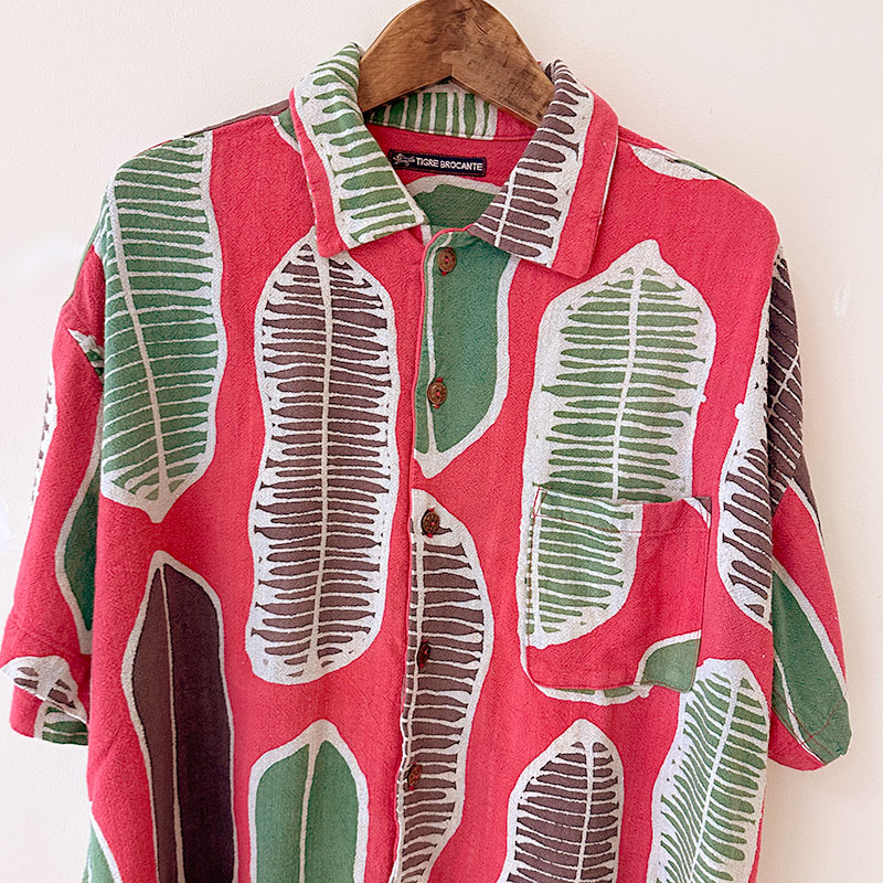 ティグルブロカンテ 南国の葉Batik ベニスビーチS/Sシャツ unisex