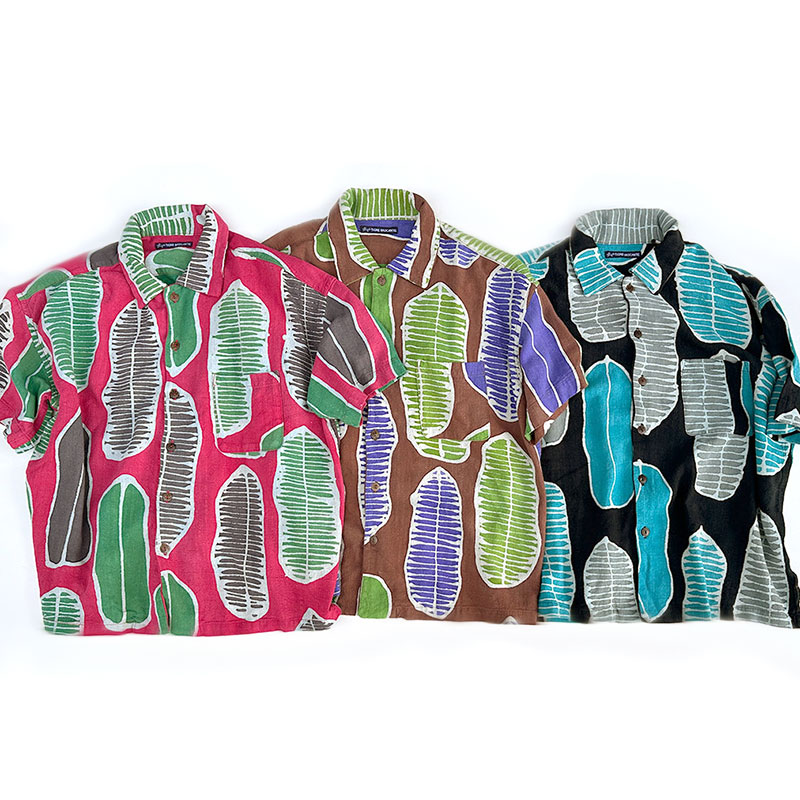 ティグルブロカンテ 南国の葉Batik ベニスビーチS/Sシャツ unisex