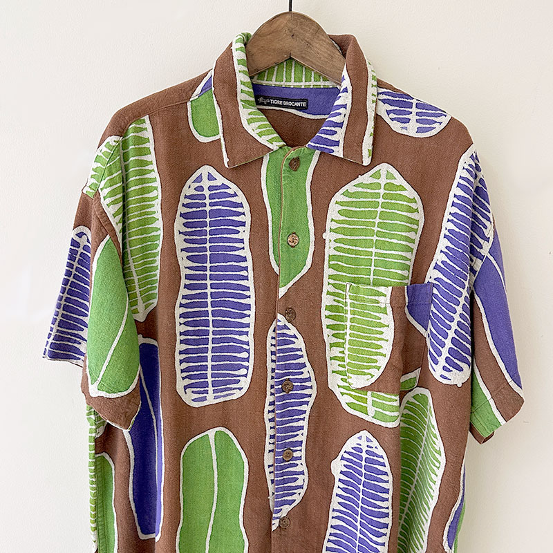 ティグルブロカンテ 南国の葉Batik ベニスビーチS/Sシャツ unisex