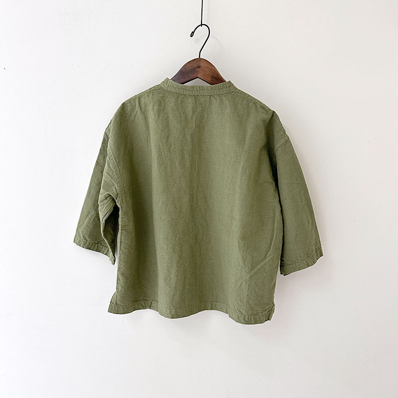 ティグルブロカンテ コットンリネンワッシャー ヤッコオープンシャツ unisex