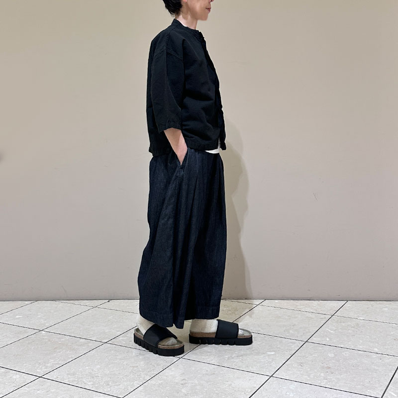 ティグルブロカンテ コットンリネンワッシャー ヤッコオープンシャツ unisex