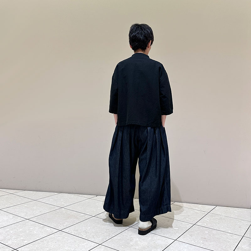 ティグルブロカンテ コットンリネンワッシャー ヤッコオープンシャツ unisex