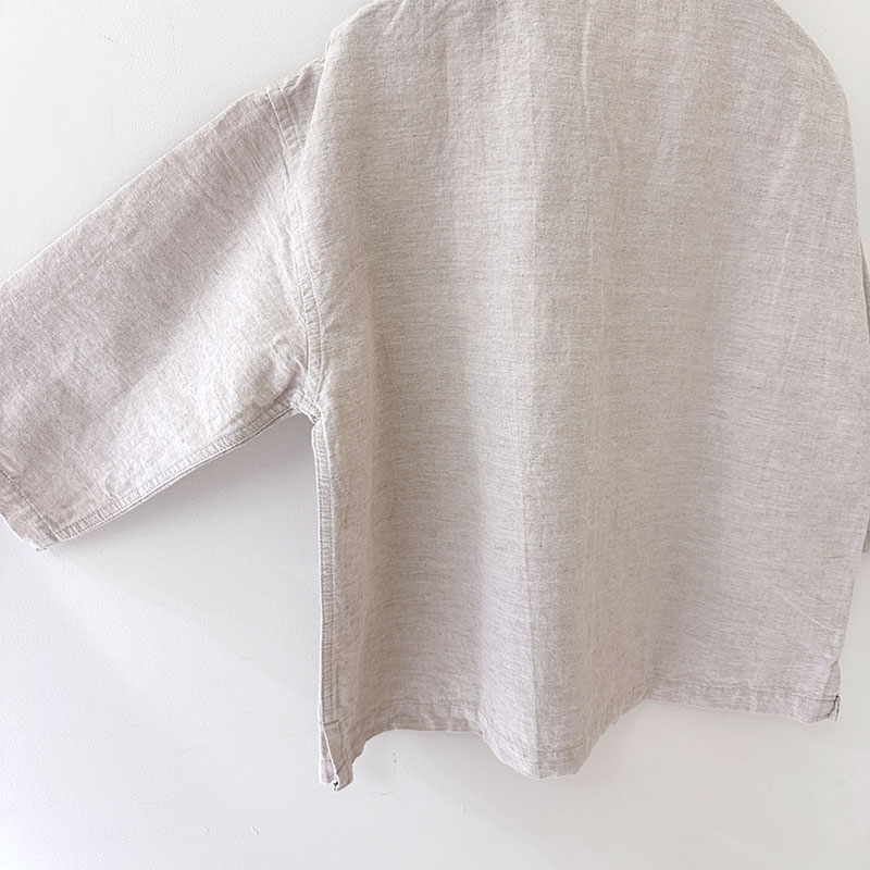 ティグルブロカンテ コットンリネンワッシャー ヤッコオープンシャツ unisex