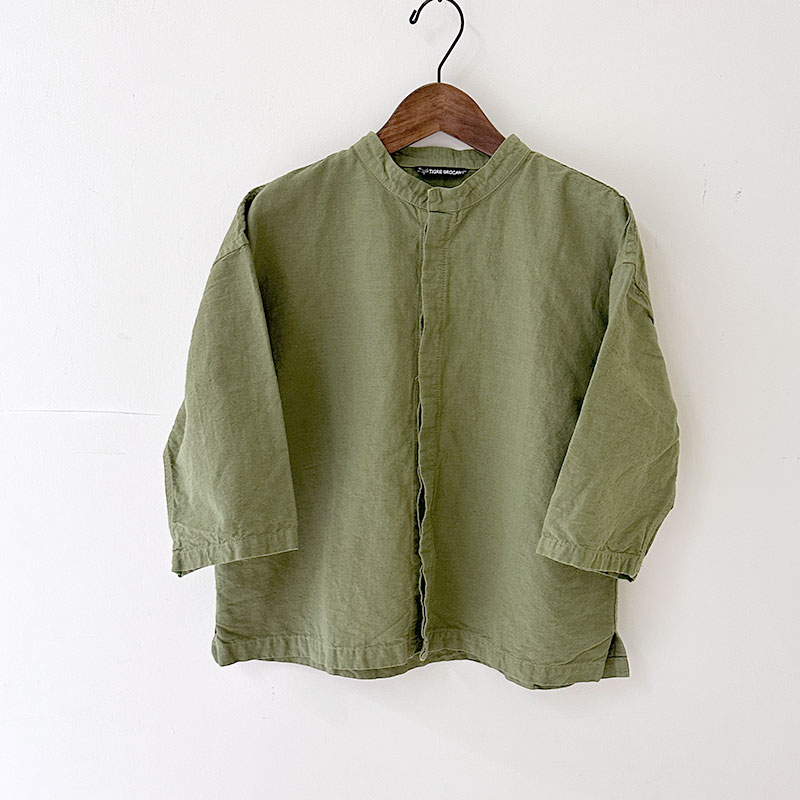 ティグルブロカンテ コットンリネンワッシャー ヤッコオープンシャツ unisex