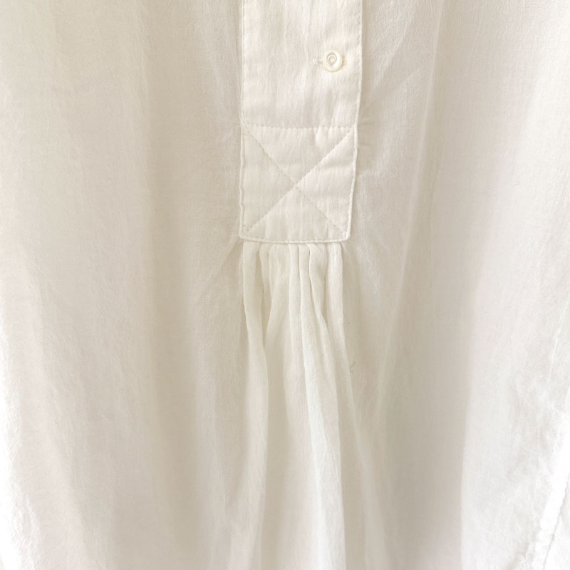 ティグルブロカンテ 80/1コットンローン INDIAブラウス White