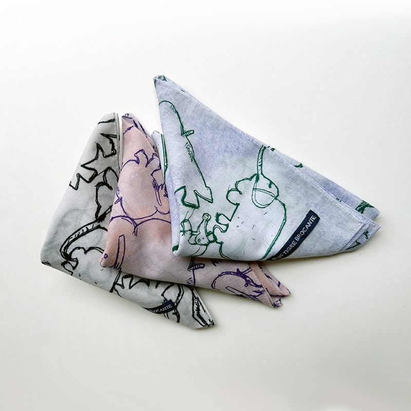 ティグルブロカンテ フライングエレファント ガーゼ バンダナ