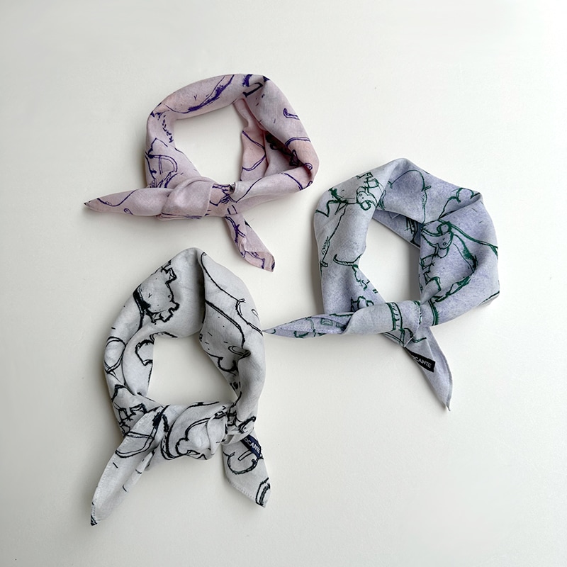 ティグルブロカンテ フライングエレファント ガーゼ バンダナ