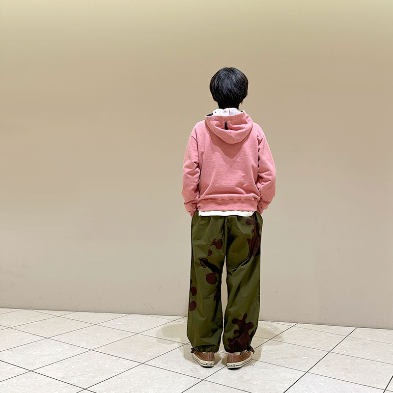 ティグルブロカンテ シモフリライト裏毛 オープンZipパーカー unisex Pink