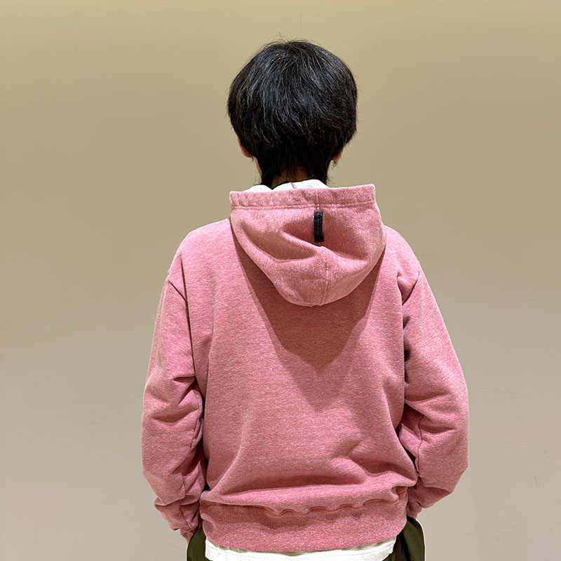 ティグルブロカンテ シモフリライト裏毛 オープンZipパーカー unisex Pink