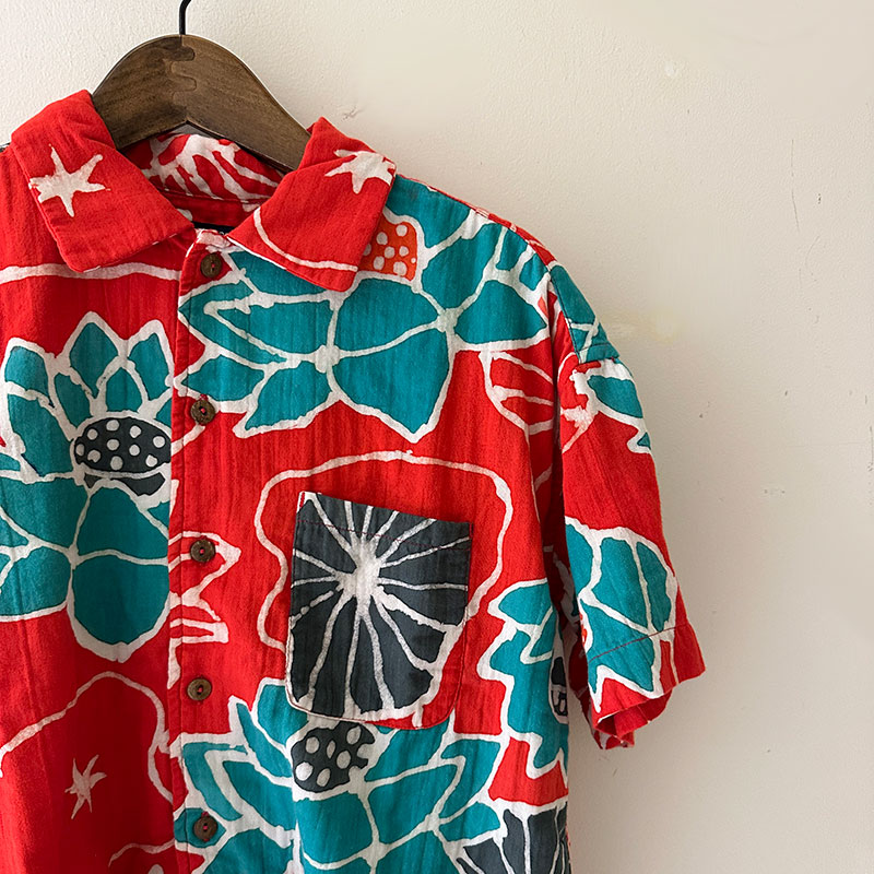 ティグルブロカンテ HASUバティック ベニスビーチS/Sシャツ unisex