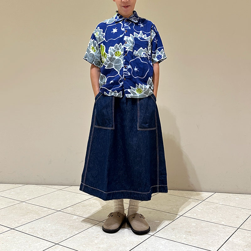 ティグルブロカンテ HASUバティック ベニスビーチS/Sシャツ unisex