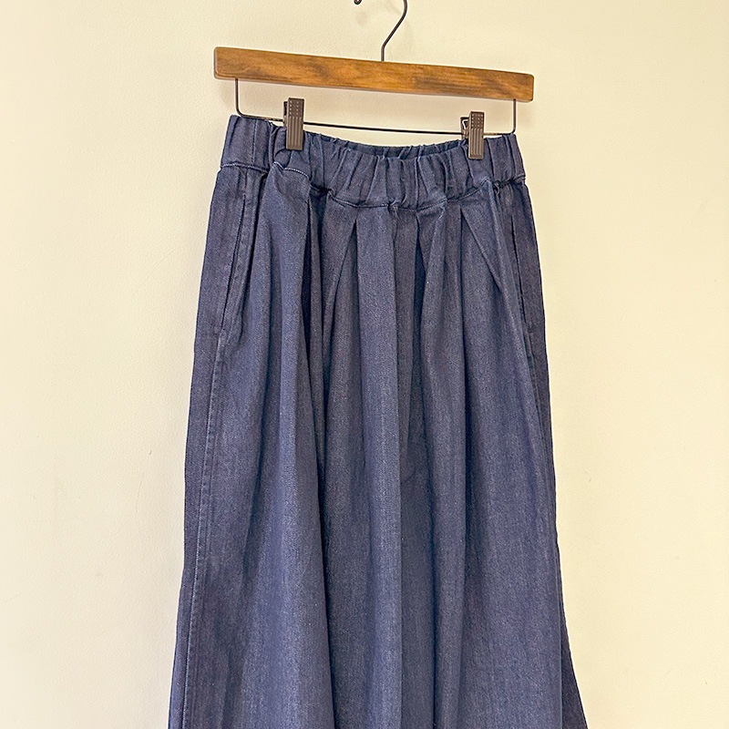 ティグルブロカンテ 11.5ozデニム ビッグタックスカート Indigo
