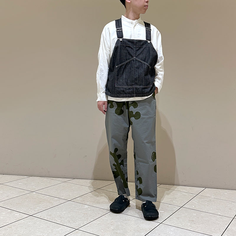 ティグルブロカンテ 11ozブラックデニム ワークマンビブベスト unisex Black