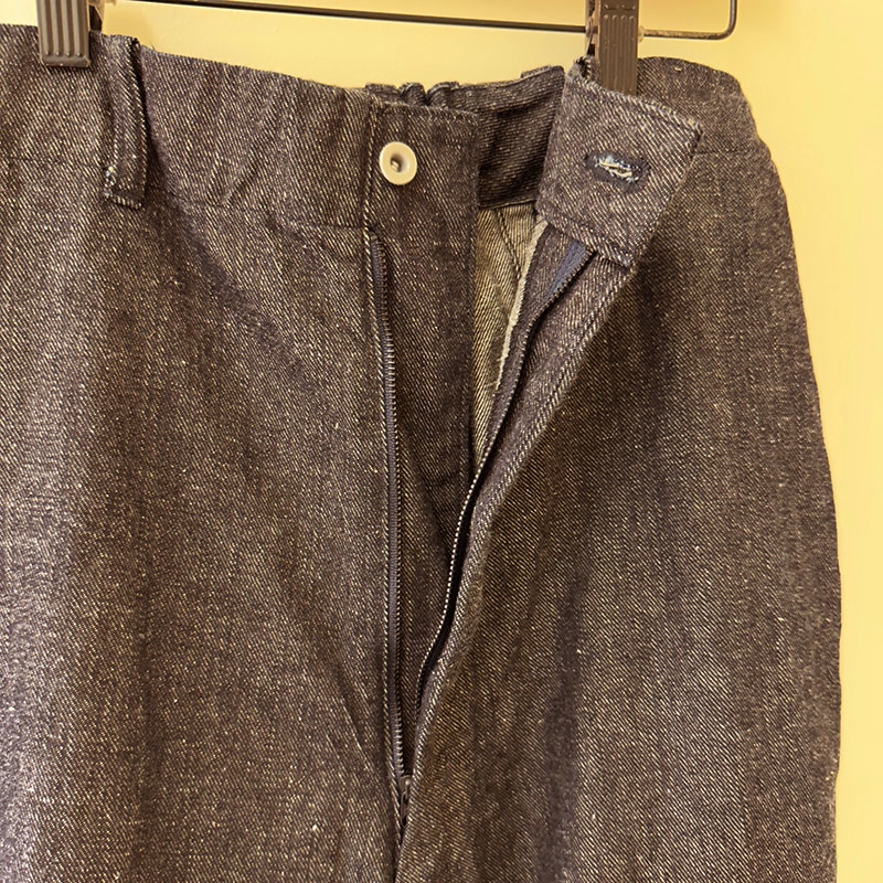 FUNSET OF ART  ファンセットオブアート 麻デニムバルーンパンツ