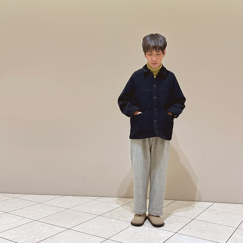 ティグルブロカンテ Wクロスメルトン ラグランカバーオール unisex