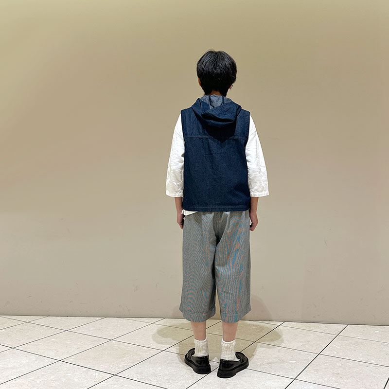 ティグルブロカンテ 7ozデニム カンガルーベスト unisex Indigo