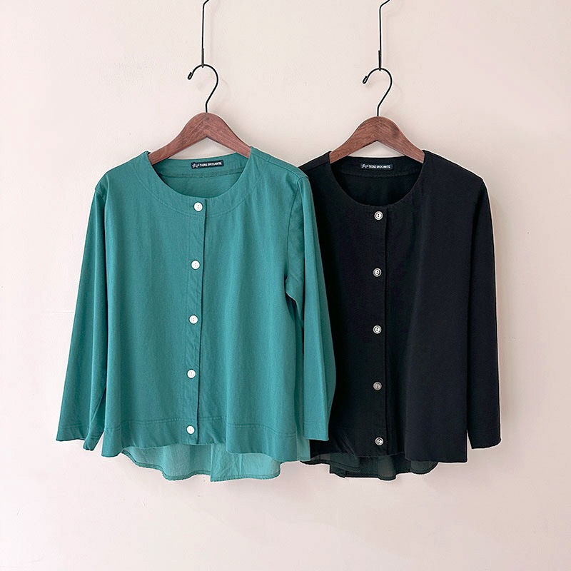 ティグルブロカンテ サイロプレミアム天竺 フラットカーディガン