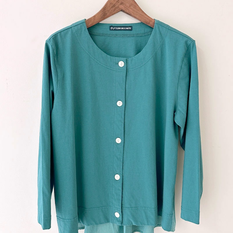 ティグルブロカンテ サイロプレミアム天竺 フラットカーディガン