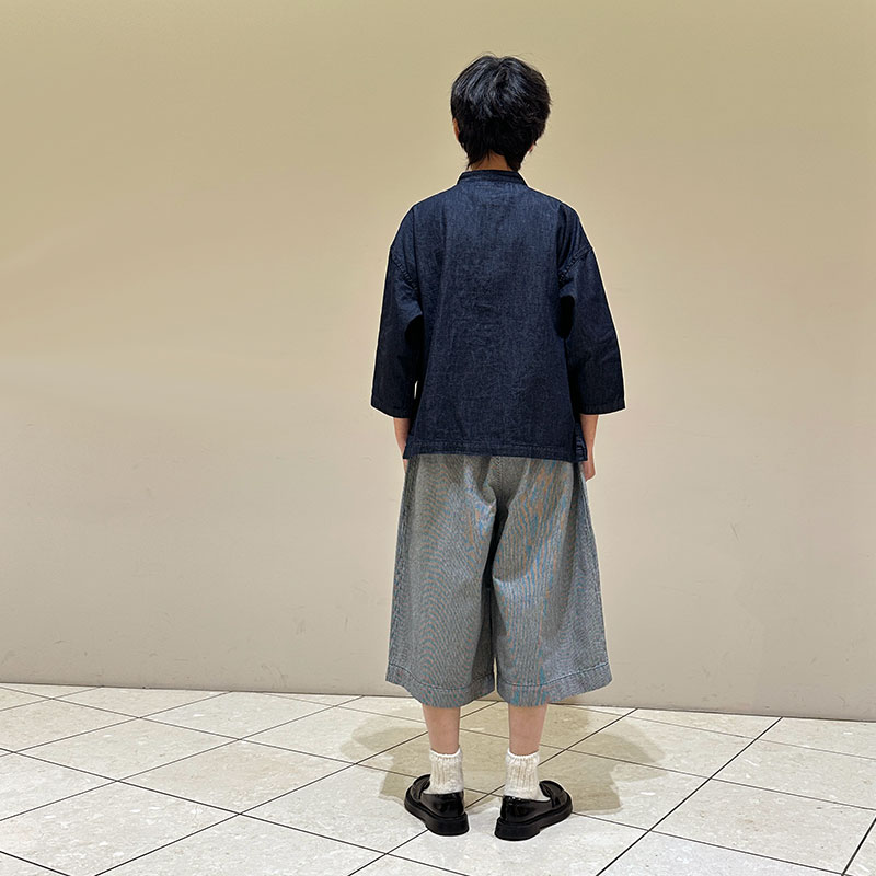 ティグルブロカンテ スモールヒッコリー カーゴキュロットパンツ Indigo