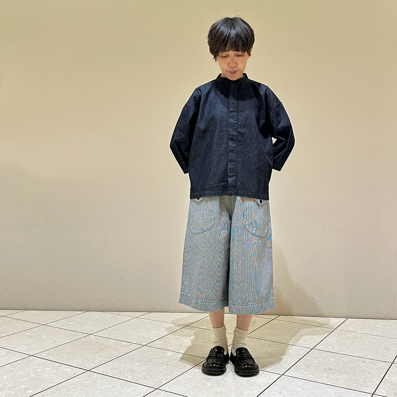 ティグルブロカンテ スモールヒッコリー カーゴキュロットパンツ