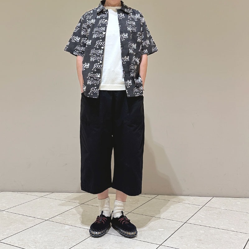 ティグルブロカンテ TIGREブロックプリント BOX S/Sシャツ unisex