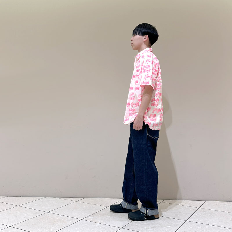 ティグルブロカンテ TIGREブロックプリント BOX S/Sシャツ unisex