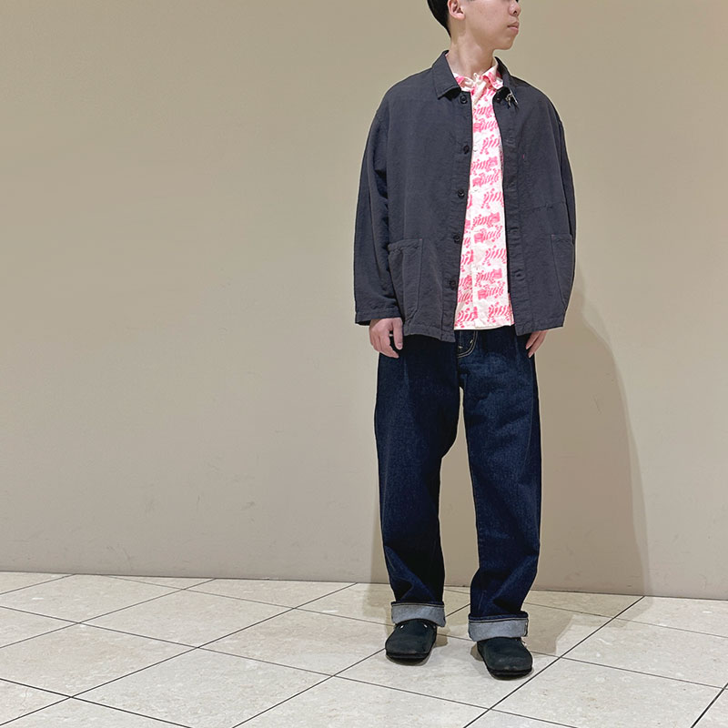 ティグルブロカンテ TIGREブロックプリント BOX S/Sシャツ unisex