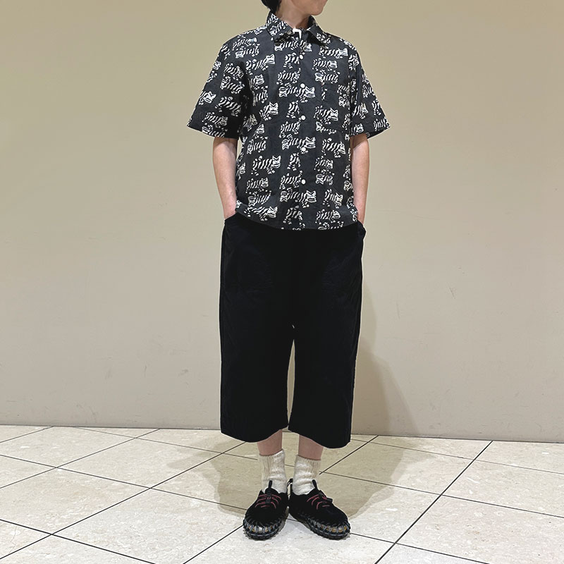 ティグルブロカンテ TIGREブロックプリント BOX S/Sシャツ unisex