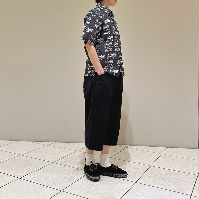 ティグルブロカンテ TIGREブロックプリント BOX S/Sシャツ unisex