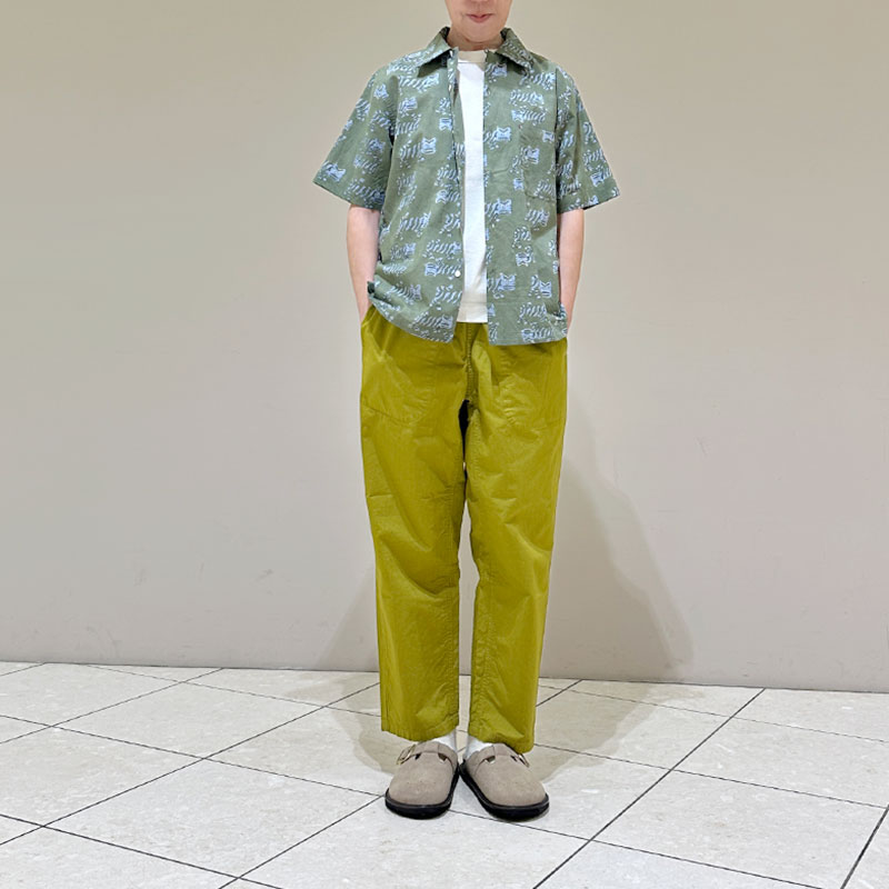 ティグルブロカンテ TIGREブロックプリント BOX S/Sシャツ unisex