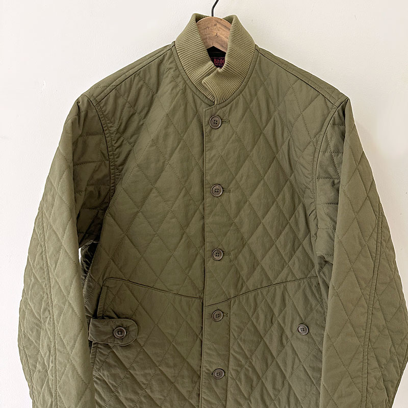 ティグルブロカンテ ナイロンツイルキルティング ボンバーマンリブ