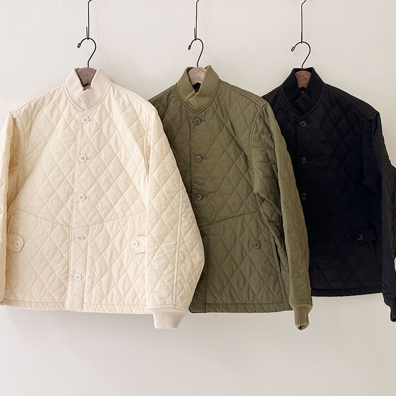 ティグルブロカンテ ナイロンツイルキルティング ボンバーマンリブジャケット unisex