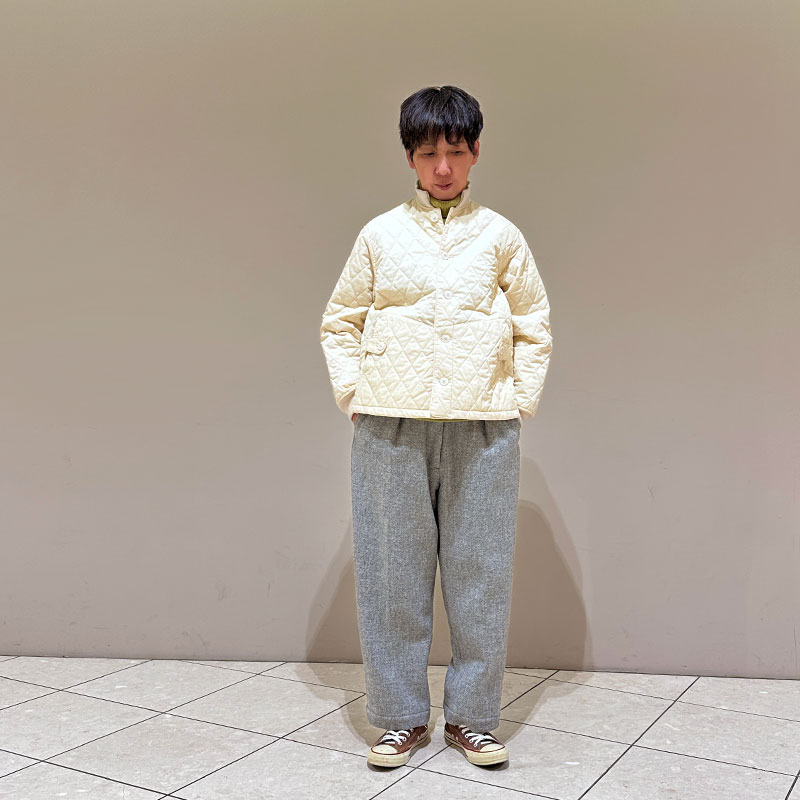 ティグルブロカンテ ナイロンツイルキルティング ボンバーマンリブジャケット unisex