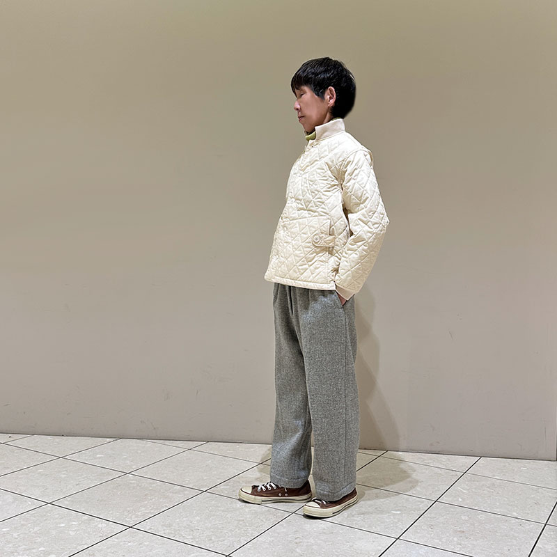 ティグルブロカンテ ナイロンツイルキルティング ボンバーマンリブジャケット unisex