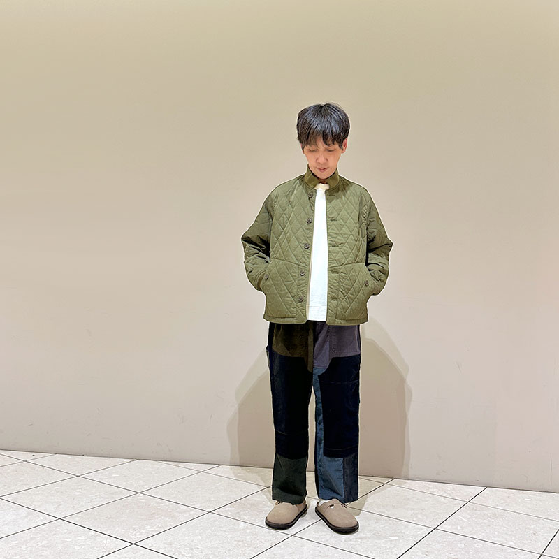 ティグルブロカンテ ナイロンツイルキルティング ボンバーマンリブジャケット unisex