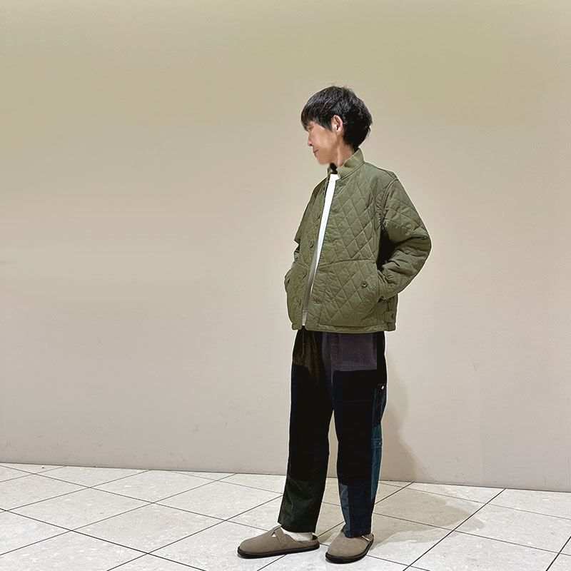 ティグルブロカンテ ナイロンツイルキルティング ボンバーマンリブジャケット unisex